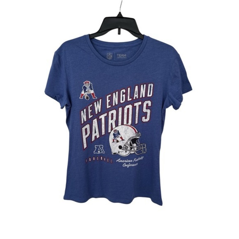 Team Apparel New England Patriots Royal Blue Graphic Tee
